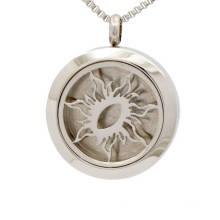 Fashion Solid back silver Stainless Steel Essential Oil Diffuser Locket Jewelry